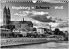 Buchcover Magdeburg in Schwarz - Weiß (Wandkalender 2025 DIN A4 quer), CALVENDO Monatskalender