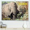 Buchcover ELEFANTEN IN UNBERÜHRTER NATUR (hochwertiger Premium Wandkalender 2025 DIN A2 quer), Kunstdruck in Hochglanz
