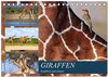 Buchcover Giraffen - Sanftheit und Anmut (Tischkalender 2025 DIN A5 quer), CALVENDO Monatskalender