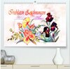 Buchcover Irisblüten Zeichnungen (hochwertiger Premium Wandkalender 2025 DIN A2 quer), Kunstdruck in Hochglanz