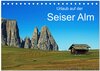 Buchcover Urlaub auf der Seiser Alm (Tischkalender 2025 DIN A5 quer), CALVENDO Monatskalender