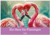 Buchcover Ein Herz für Flamingos (Wandkalender 2025 DIN A2 quer), CALVENDO Monatskalender