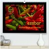 Buchcover essbar – Buntes Obst und Gemüse (hochwertiger Premium Wandkalender 2025 DIN A2 quer), Kunstdruck in Hochglanz