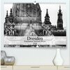 Buchcover Dresden Faszination Schwarz Weiss (hochwertiger Premium Wandkalender 2025 DIN A2 quer), Kunstdruck in Hochglanz