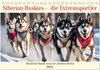 Buchcover Siberian Huskies - die Extremsportler (Tischkalender 2025 DIN A5 quer), CALVENDO Monatskalender