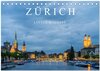 Buchcover ZÜRICH - Little Big City (Tischkalender 2025 DIN A5 quer), CALVENDO Monatskalender