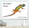 Buchcover Der kleine Gecko und seine Freunde (hochwertiger Premium Wandkalender 2025 DIN A2 quer), Kunstdruck in Hochglanz