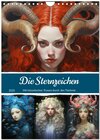 Buchcover Sternzeichen. Mit himmlischen Frauen durch den Tierkreis (Wandkalender 2025 DIN A4 hoch), CALVENDO Monatskalender