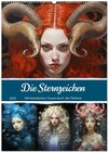 Buchcover Sternzeichen. Mit himmlischen Frauen durch den Tierkreis (Wandkalender 2025 DIN A2 hoch), CALVENDO Monatskalender