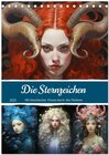 Buchcover Sternzeichen. Mit himmlischen Frauen durch den Tierkreis (Tischkalender 2025 DIN A5 hoch), CALVENDO Monatskalender