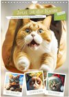 Buchcover Jetzt ist die Katze aus dem Sack! Katzenspaß vom Feinsten! (Wandkalender 2025 DIN A4 hoch), CALVENDO Monatskalender