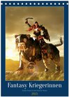 Buchcover Fantasy Kriegerinnen (Tischkalender 2025 DIN A5 hoch), CALVENDO Monatskalender