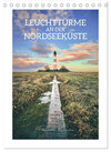 Buchcover Leuchttürme an der Nordseeküste (Tischkalender 2025 DIN A5 hoch), CALVENDO Monatskalender