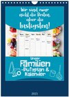 Buchcover Unser Familien-Putzplan & Kalender 2025 (Wandkalender 2025 DIN A4 hoch), CALVENDO Monatskalender