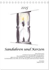 Buchcover Sanduhren und Kerzen (Tischkalender 2025 DIN A5 hoch), CALVENDO Monatskalender
