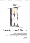Buchcover Sanduhren und Kerzen (Wandkalender 2025 DIN A3 hoch), CALVENDO Monatskalender