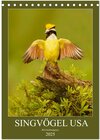 Buchcover Singvögel USA (Tischkalender 2025 DIN A5 hoch), CALVENDO Monatskalender
