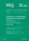 Buchcover MIQ 21: Sicherheit im mikrobiologisch-diagnostischen Labor, Teil II
