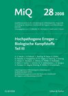 Buchcover MiQ 28: Hochpathogene Erreger, Biologische Kampfstoffe, Teil III