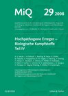 Buchcover MiQ 29: Hochpathogene Erreger, Biologische Kampfstoffe, Teil IV