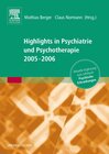 Buchcover Highlights in Psychiatrie und Psychotherapie 2005/06