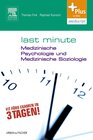 Buchcover Last Minute Medizinische Psychologie und medizinische Soziologie