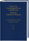 Buchcover Novum Testamentum Graecum. Editio Critica Maior / Die Katholischen Briefe