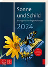 Buchcover Sonne und Schild 2024