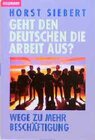 Buchcover Geht den Deutschen die Arbeit aus?