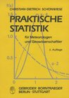 Buchcover Praktische Statistik für Meteorologen und Geowissenschaftler