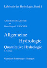 Buchcover Lehrbuch der Hydrologie / Allgemeine Hydrologie - quantitative Hydrologie
