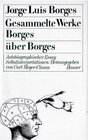 Buchcover Gesammelte Werke in 9 Bänden. Band 9: Borges über Borges