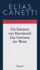 Buchcover Gesammelte Werke Band 6: Die Stimmen von Marrakesch - Das Gewissen der Worte