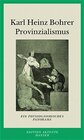 Buchcover Provinzialismus