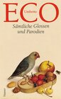 Buchcover Sämtliche Glossen und Parodien 1963-2000