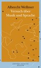 Buchcover Versuch über Musik und Sprache