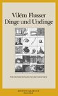 Buchcover Dinge und Undinge