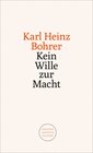 Buchcover Kein Wille zur Macht