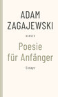 Buchcover Poesie für Anfänger