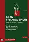 Buchcover Lean IT-Management – einfach und effektiv