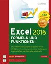 Buchcover Excel 2016 Formeln und Funktionen