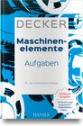 Buchcover Decker Maschinenelemente - Aufgaben