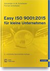 Buchcover Easy ISO 9001:2015 für kleine Unternehmen