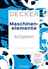 Buchcover Decker Maschinenelemente - Aufgaben