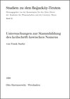 Buchcover Untersuchung zur Stammbildung des keilschrift-luwischen Nomens