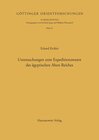 Buchcover Untersuchungen zum Expeditionswesen des ägyptischen Alten Reiches