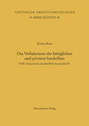 Buchcover Das Verbalsystem der königlichen und privaten Inschriften