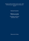 Buchcover Weltverzicht