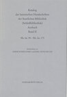 Buchcover Katalog der lateinischen Handschriften der Staatlichen Bibliothek...