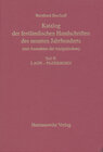 Buchcover Katalog der festländischen Handschriften des neunten Jahrhunderts...